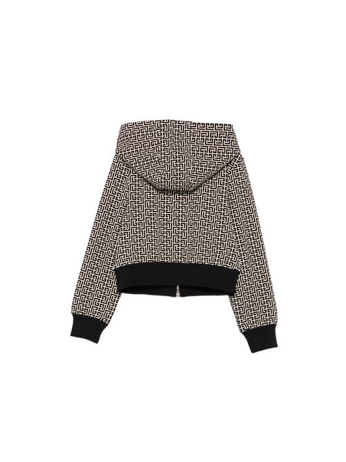 Felpa, bambina, logata. BALMAIN | BX4A00 Z2411106NE
